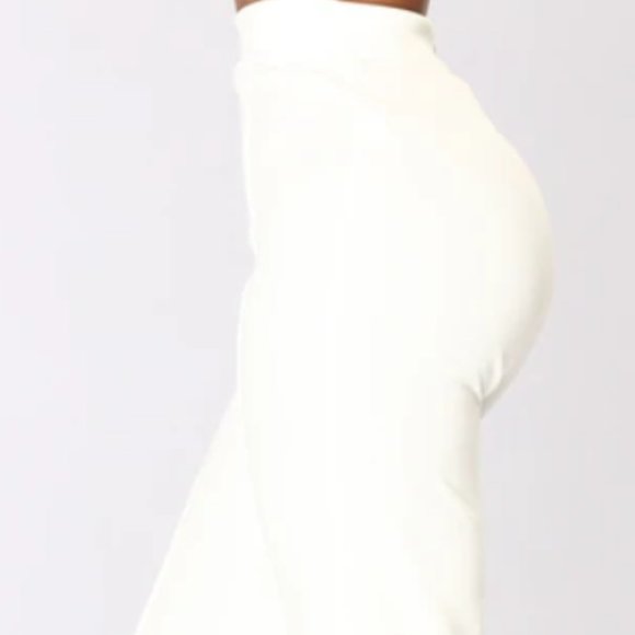 *SOLD* NEW High Waisted Dress Pants - White XS - Picture 4 of 5